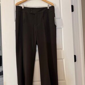NYDJ Chocolate brown dress pants size 14 NWT